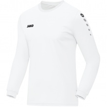 JAKO Sport-Langarmshirt Trikot Team (100% Polyester) weiss Herren